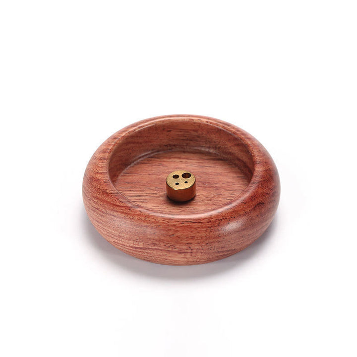 Buddha Stones Mini Drewno Hebanowe Palisander Medytacja Uzdrawiająca Kadzielnica Dekoracja