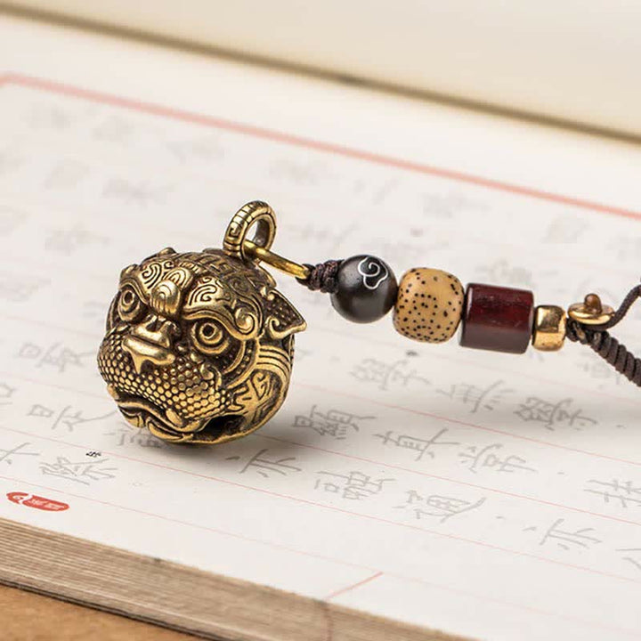 Buddha Stones PiXiu Wealth Miedziany Brelok do Kluczy