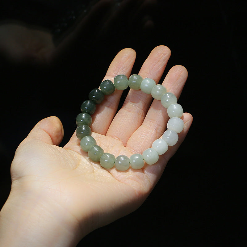 Bransoletka z Buddha Stones Gradient Jade Luck Blessing