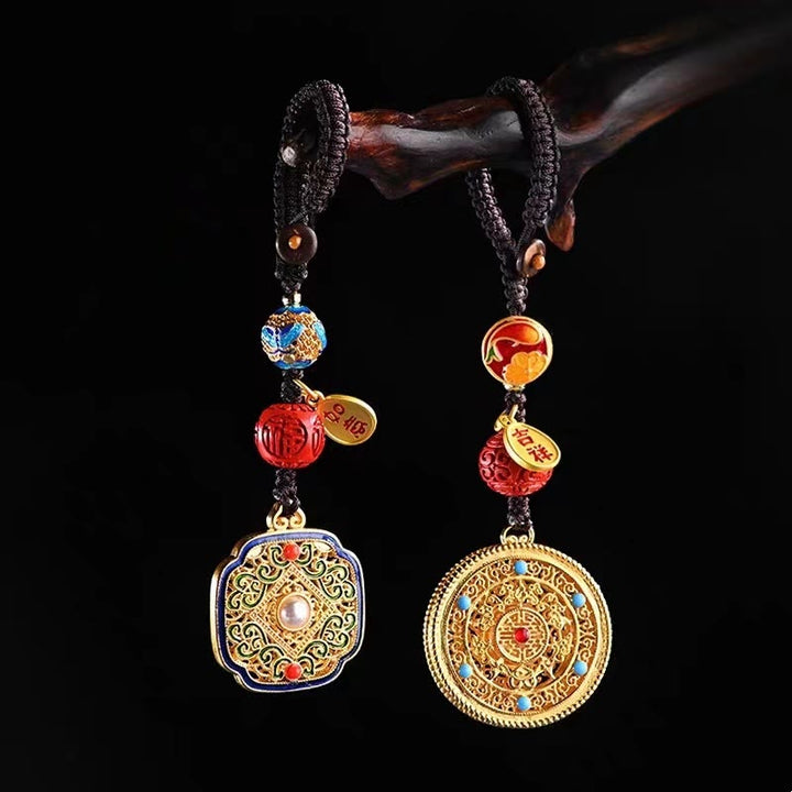 Buddha Stones Fu Charakter Błogosławieństwo Ruyi Charm Brelok