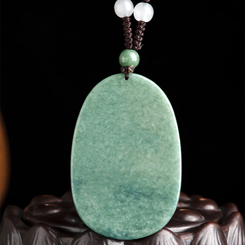 Buddha Stones Naturalny Jadeit Awalokiteśwara Amulet Naszyjnik Bogactwo Wisiorek - image 8