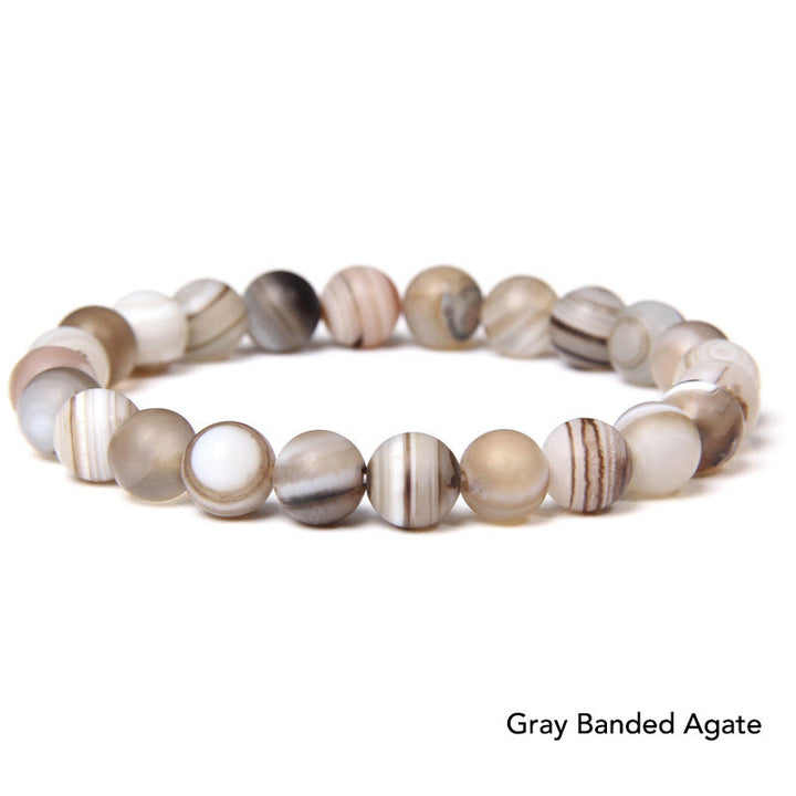 Bransoletka z koralików Natural Agat Stone Crystal Balance
