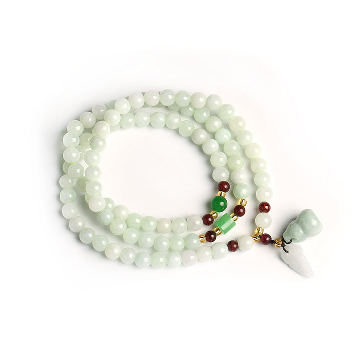 Bransoletka z naturalnego jadeitu PiXiu Buddha Stones Kamienie Buddy Obfitość