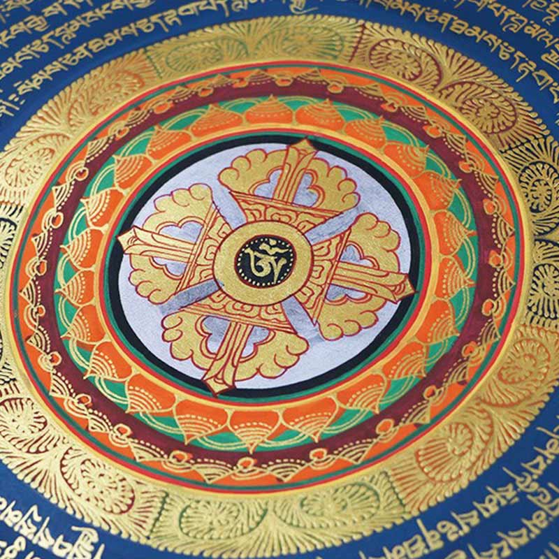 Tybetański ręcznie malowany obraz thangka duchowe błogosławieństwo pudełko niewidomych losowy wzór kolorystyczny