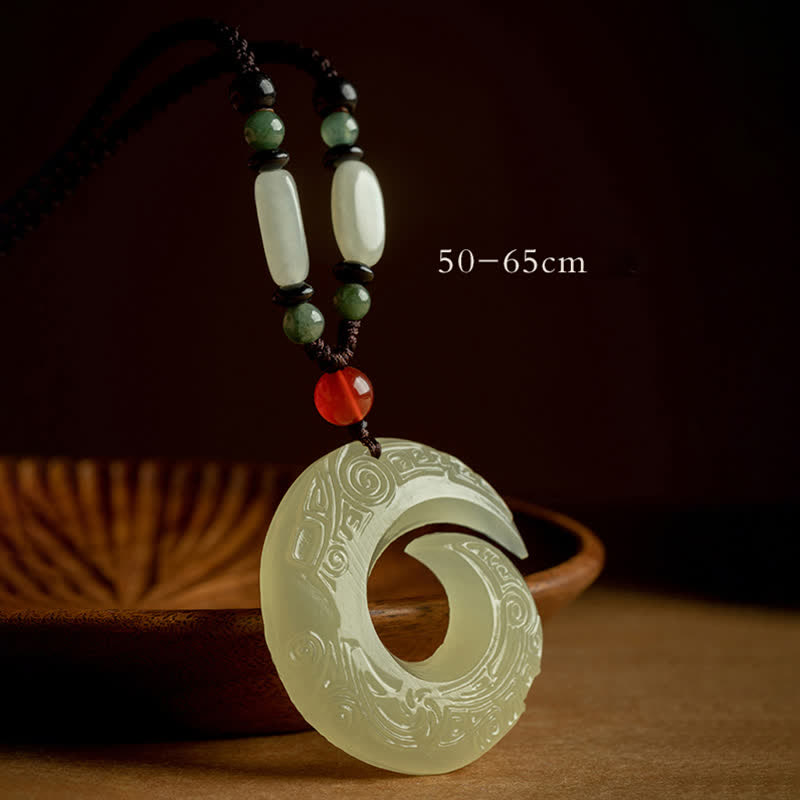 Buddha Stones Klamra Pokoju Jade Mały Liść Czerwony Sandałowiec Cynober Agat Naszyjnik Szczęścia Wisiorek