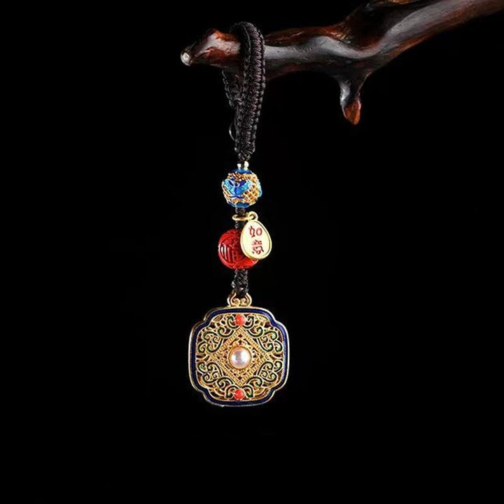 Buddha Stones Fu Charakter Błogosławieństwo Ruyi Charm Brelok