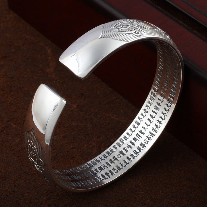 Buddha Stones Tybetańskie Sanskryckie Białe Miedziane Medytacyjne Modlitewne Bransoletki Bangle