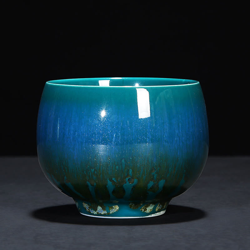Buddha Stones Chińskie Jianzhan Glaze Kiln Change Ceramic Tea Cup Tenmoku Kung Fu Tea Cup