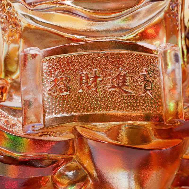 Feng Shui Żaba Liuli Kryształowy Ręcznie Robiony Dzieło Sztuki Bogactwo Dekoracja Domu i Biura - image 16