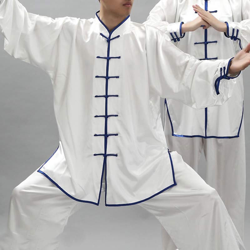 Buddha Stones Prosty wzór Medytacja Modlitwa Duchowy Zen Tai Chi Qigong Praktyka Unisex Zestaw Ubrań - image 2
