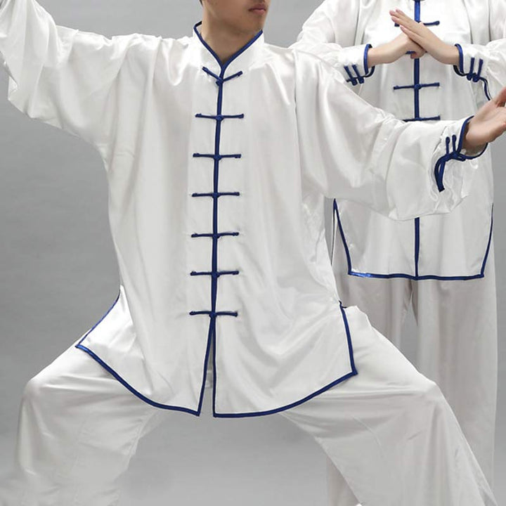 Buddha Stones Prosty wzór Medytacja Modlitwa Duchowy Zen Tai Chi Qigong Praktyka Unisex Zestaw Ubrań - image 2