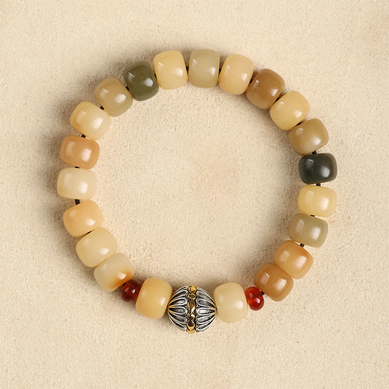 Buddha Stones Naturalne Nasiona Bodhi Władca Lasu Trupów Om Mani Padme Hum Bransoletka Mądrości