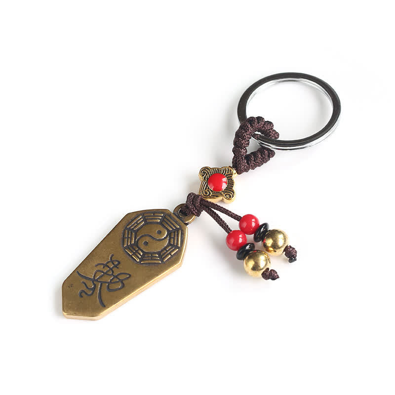 Brelok do kluczy z równowagą pokoju Feng Shui Bagua Yin Yang