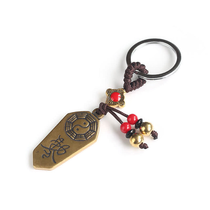 Brelok do kluczy z równowagą pokoju Feng Shui Bagua Yin Yang