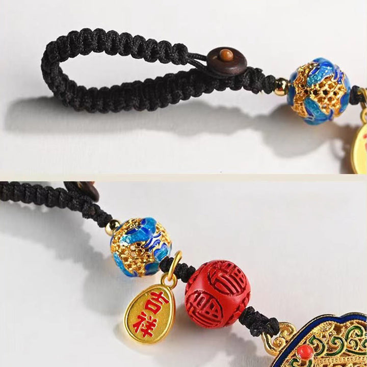 Buddha Stones Fu Charakter Błogosławieństwo Ruyi Charm Brelok