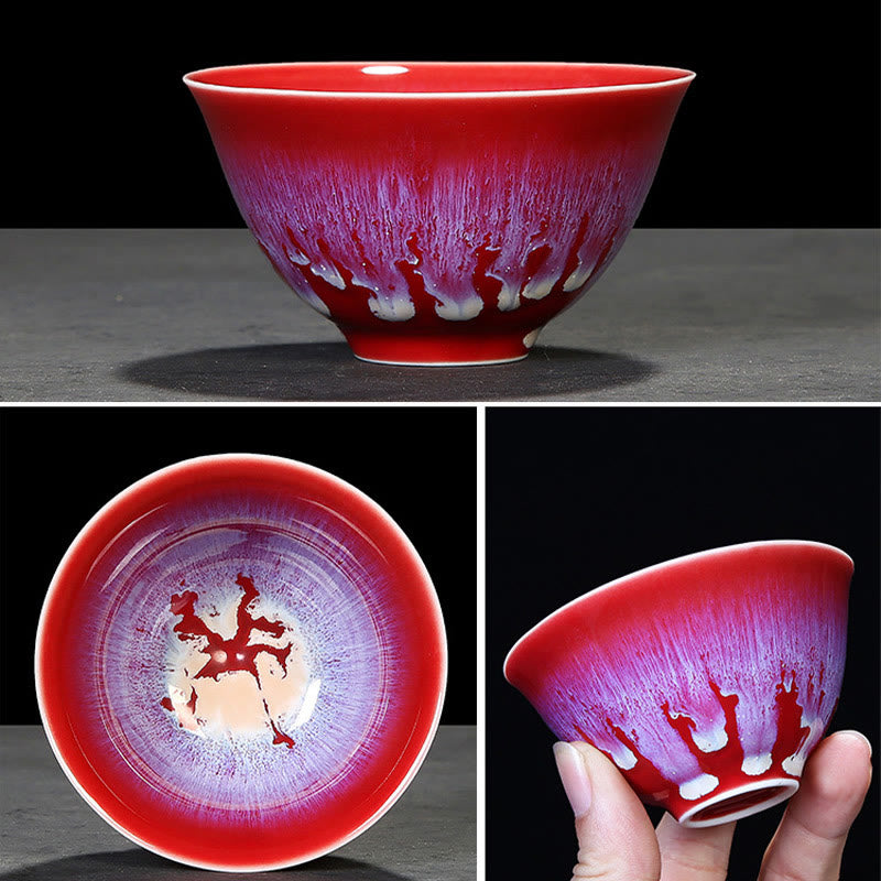 Buddha Stones Chińskie Jianzhan Glaze Kiln Change Ceramic Tea Cup Tenmoku Kung Fu Tea Cup