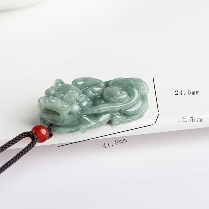 Buddha Stones Jade PiXiu Bogactwo Szczęście Naszyjnik Wisiorek - image 10
