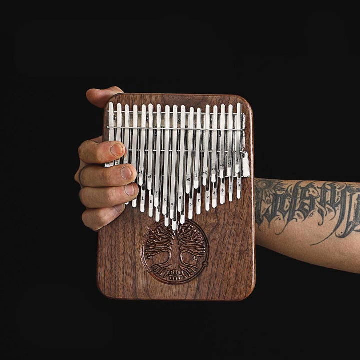 Kalimba 34 klawisze Thumb Piano Tree of Life Design przenośny palec Marimba Piano