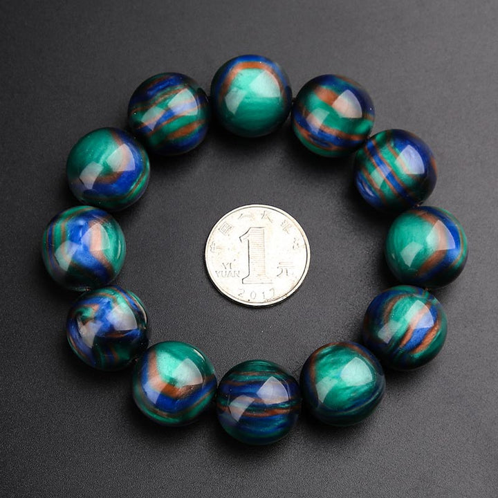 Buddha Stones Kolorowe Morskie Wierzby Mala Pozytywna Bransoletka Pierścień