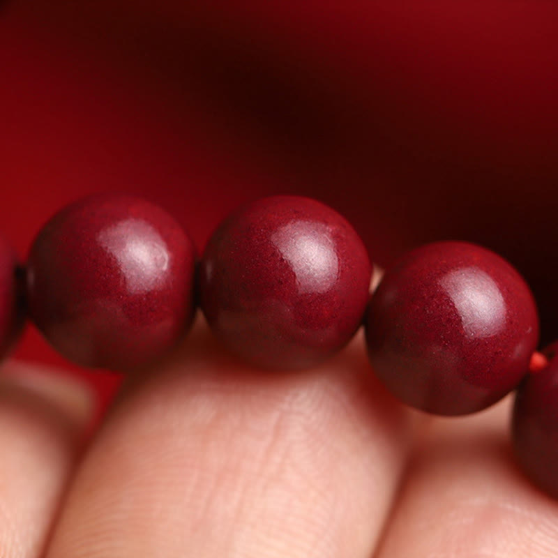 Buddha Stones Naturalne Cynober Szczęśliwe Ryby Koi Hetian Jade Koraliki Bransoletka Błogosławieństwa