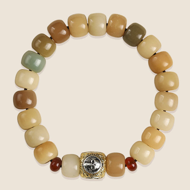 Buddha Stones Naturalne Nasiona Bodhi Władca Lasu Trupów Om Mani Padme Hum Bransoletka Mądrości