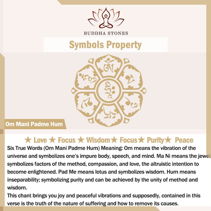 Buddha Stones Tybetańskie Om Mani Padme Hum Rzeźbione Zakiram Bogini Bogactwa Charm Amulet Bransoletka