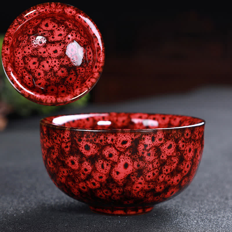 Buddha Stones Kolorowe Ceramiczne Filiżanki Do Herbaty Domowe Biuro Filiżanki Do Herbaty - Pomidor - image 80