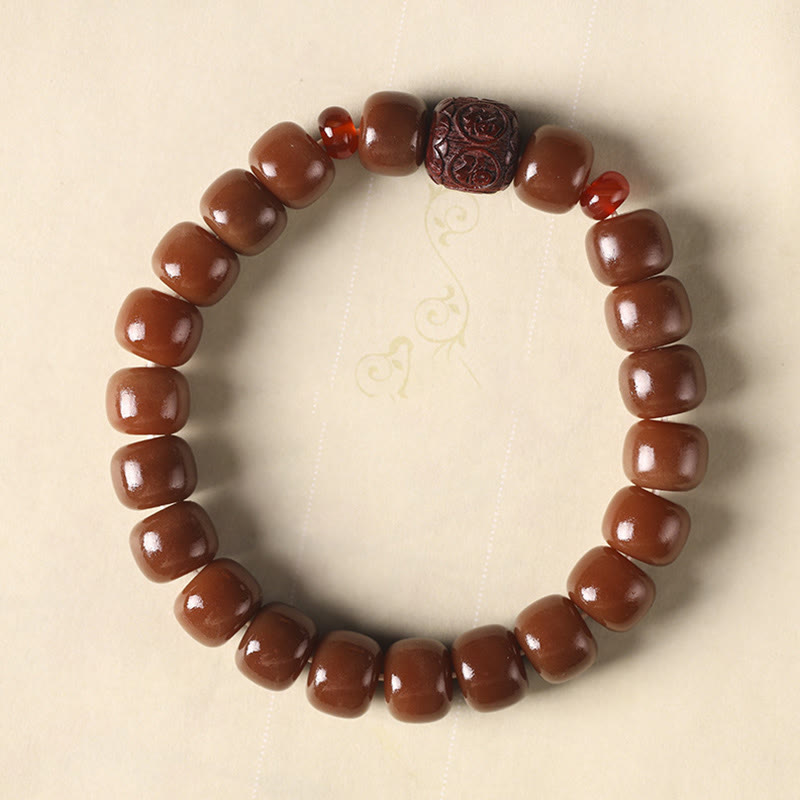 Buddha Stones Bodhi Nasiona Pomyślna Chmura Fu Charakter Koralik Bransoletka Pokoju