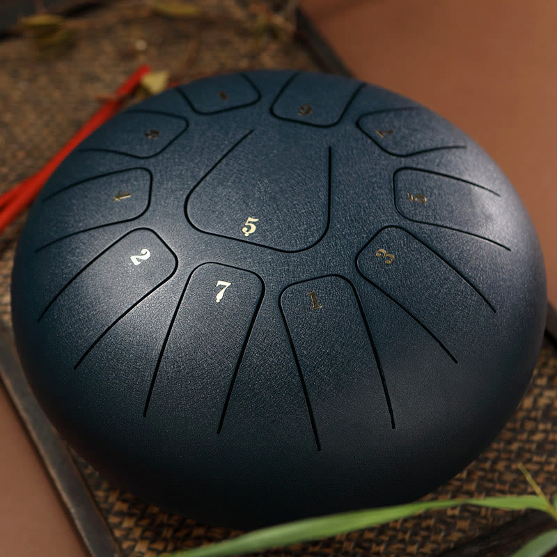 Buddha Stones stalowy językowy Dźwięk uzdrawiający uważność medytacja joga zestaw perkusyjny 11 nut 8 cali - Łupkowoszary - image 17