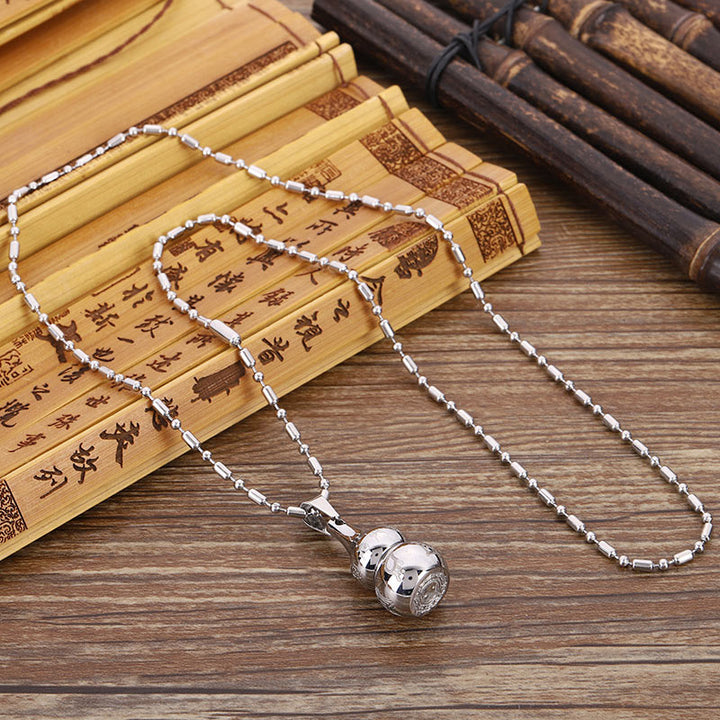 Buddha Stones Tybetański Symbol Yin Yang Tytan Harmonia Naszyjnik Wisiorek Ze Stali Tytanowej
