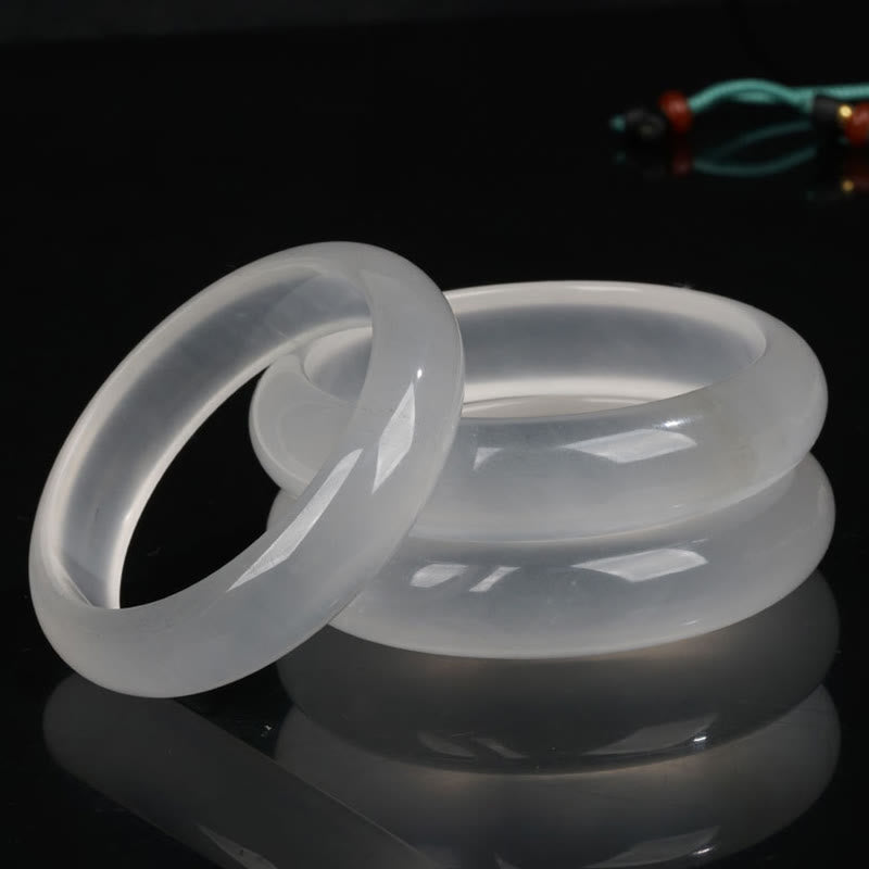Buddha Stones Naturalny Przezroczysty Złoty Jedwabny Jadeit Bransoletka Bogactwo Szczęście Bangle - image 0