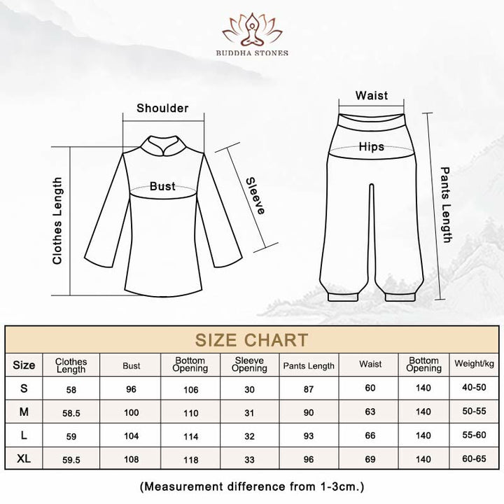 Buddha Stones Retro Modlitwa Zen Duchowa Medytacja Praktyka Szyfonowa Odzież Damska Zestaw - image 19