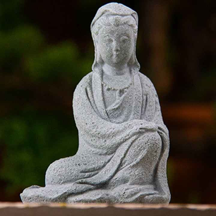 Buddha Stones Avalokitesvara Statuetka Błogosławieństwo Dekoracja Domu