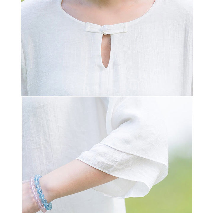 Tai Chi Medytacja Modlitwa Zen Duchowa Praktyka Poranek Odzież Zestaw Damski - image 3