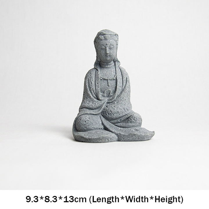 Buddha Stones Avalokitesvara Statuetka Błogosławieństwo Dekoracja Domu