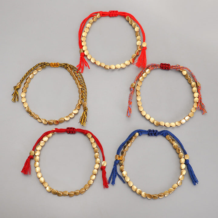 Bransoletka z Buddha Stones, koralików z miedzi tybetańskiej, uzdrawiająca szczęście - image 11