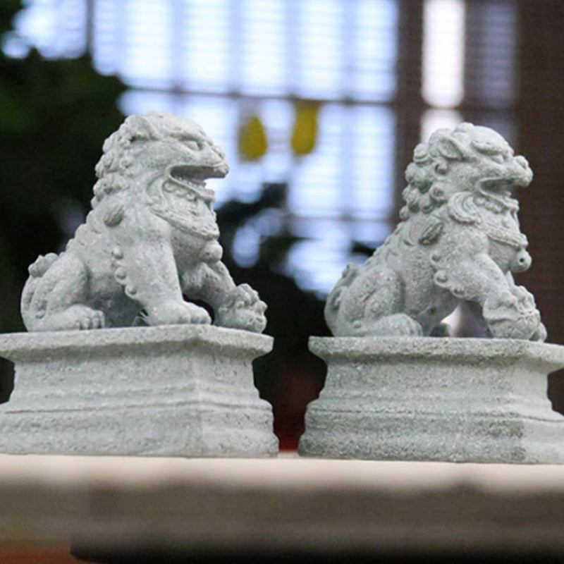 Buddha Stones Lew Fu Foo Psy Słoń Odpędzają Zło Błogosławieństwo Dekoracja Domu