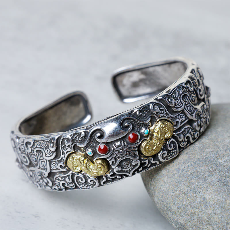 Buddha Stones FengShui Grawerowanie PiXiu Błogosławieństwo Bransoletka Bangle