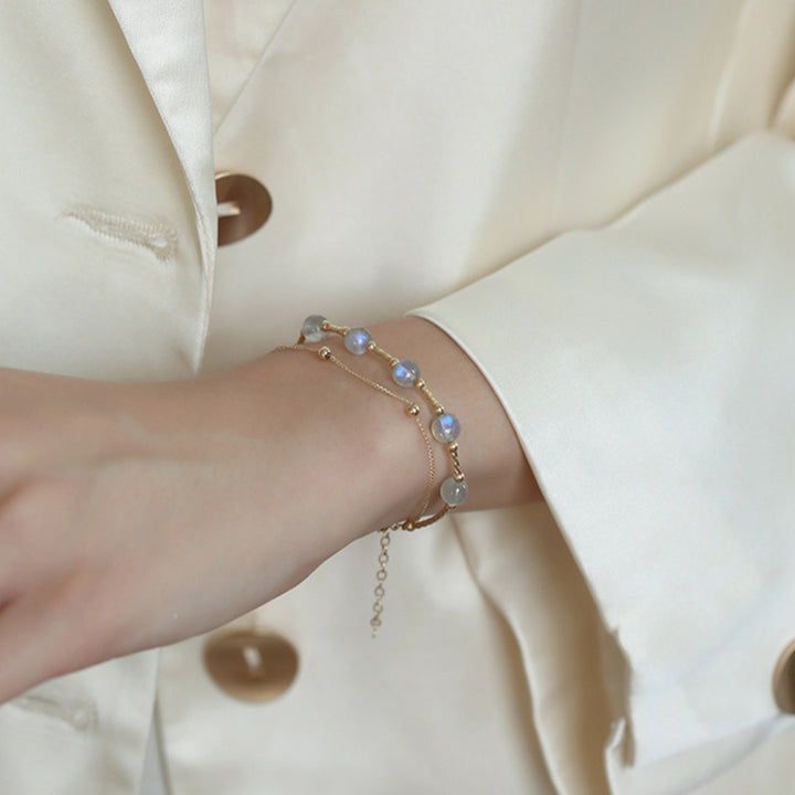 Bransoletka z łańcuszkiem Moonstone Positive Charming