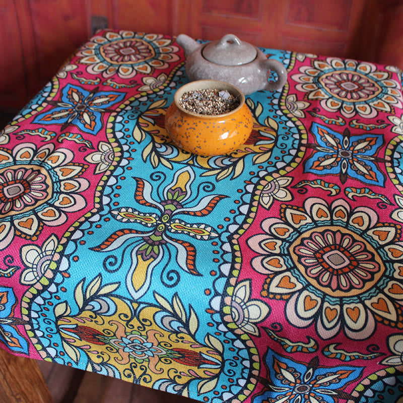 Boho Mandala Obrus Dekoracja Stołu Domowego