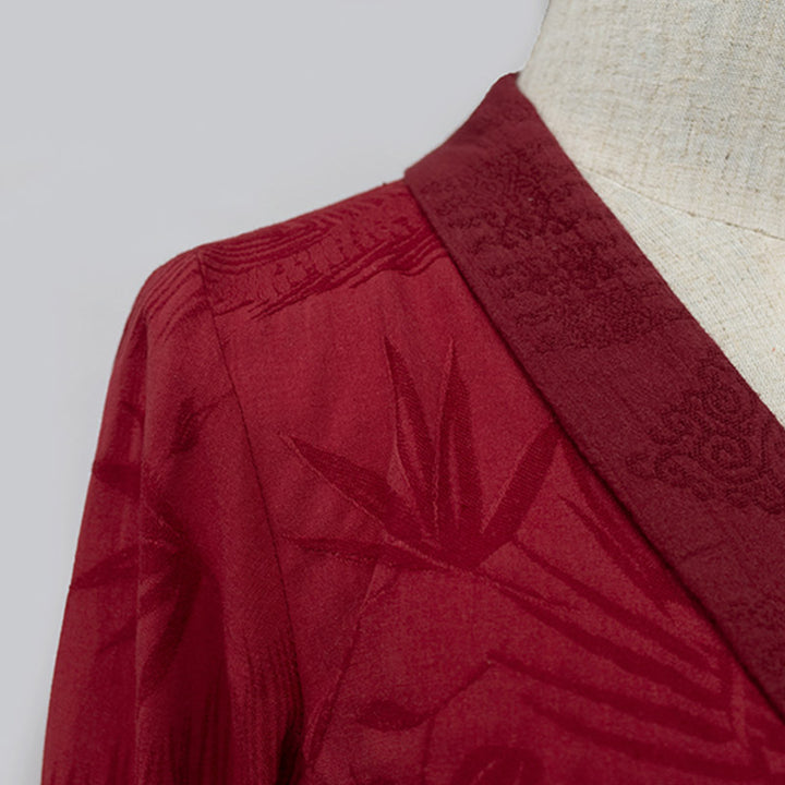 Buddha Stones Tybetańska Sukienka Odzież Lhasa Długa Sukienka Kopertowa Maxi Sukienka Damska Odzież - image 17