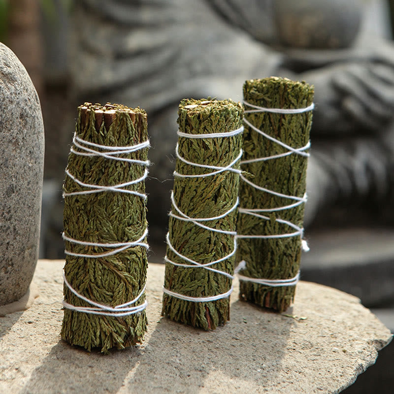 Buddha Stones, pałeczki cedrowe, kadzidło oczyszczające do domu, medytacja i rytuały, pałeczki cedrowe, kadzidełka