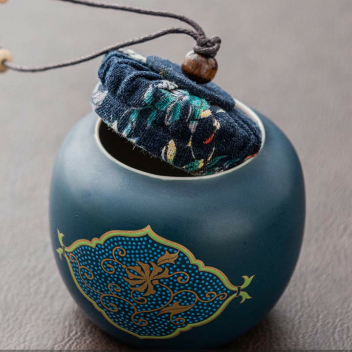 Buddha Stones Kwiat Chiński Gongfu Ceramiczny Czajnik Przenośny Zestaw Herbaty Podróżnej Na Zewnątrz Torba - image 15