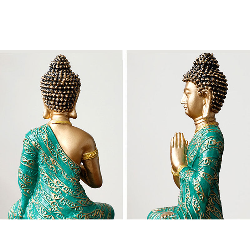 Buddha Stones, żywiczna statua Buddy Współczucia, dekoracja - image 9