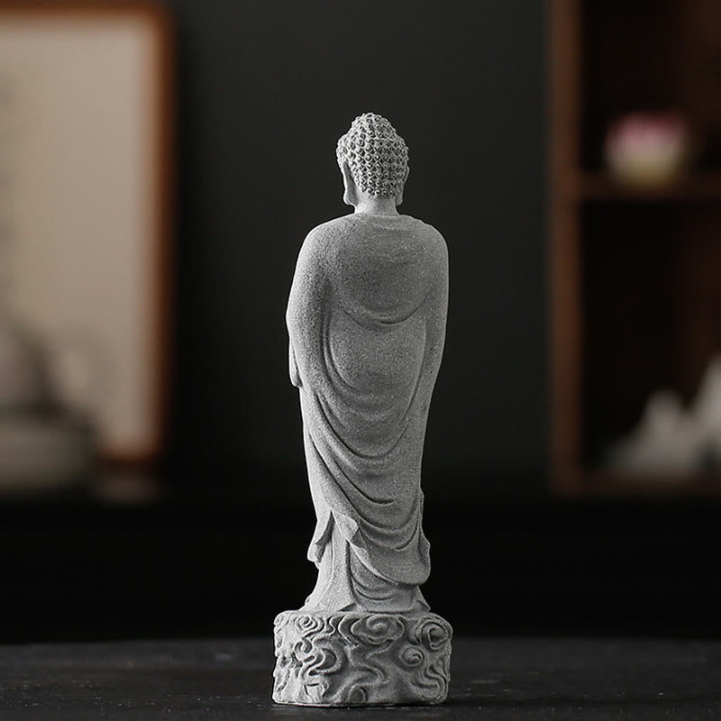 Medytacja Buddha Stones Buddy Budda Pomyślne chmury Projekt Spokój Dekoracja domu - image 4