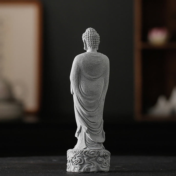 Medytacja Buddha Stones Buddy Budda Pomyślne chmury Projekt Spokój Dekoracja domu - image 4