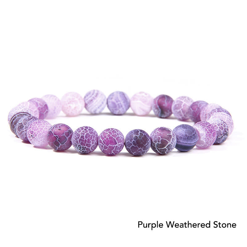 Bransoletka z koralików Natural Agat Stone Crystal Balance