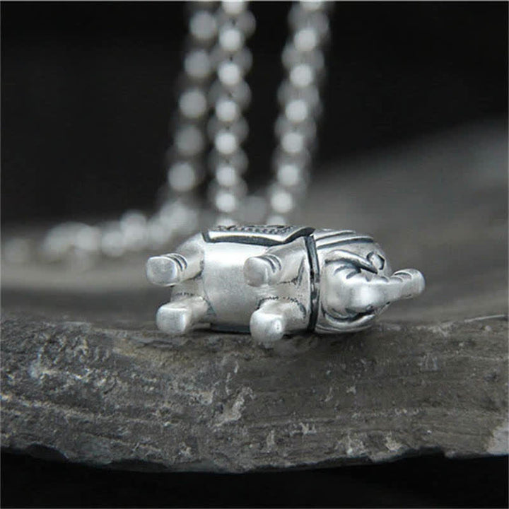 Naszyjnik Buddha Stones 990 Srebro Sterling Siła Słonia Wisiorek