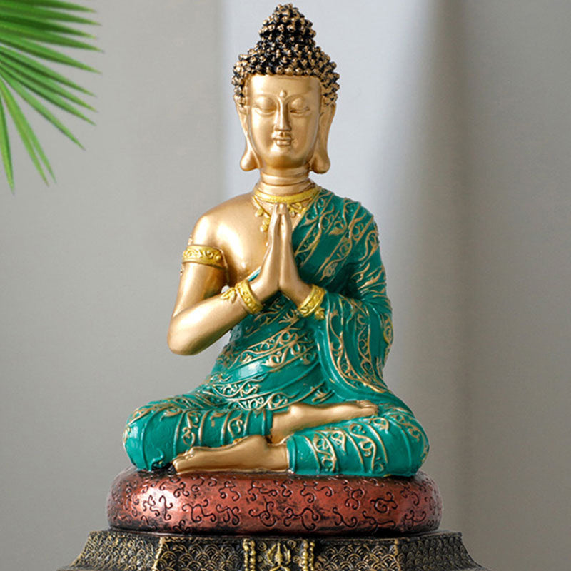 Buddha Stones, żywiczna statua Buddy Współczucia, dekoracja - image 5