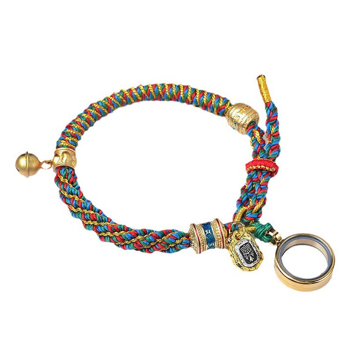 Buddha Stones Tybetańskie Om Mani Padme Hum Rzeźbione Zakiram Bogini Bogactwa Charm Amulet Bransoletka